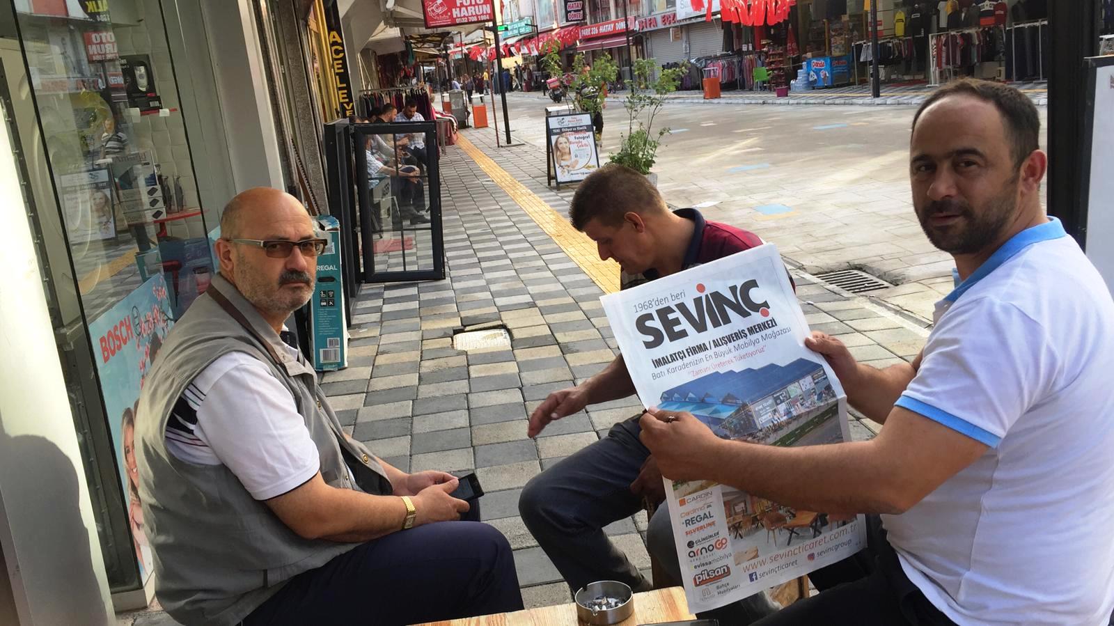 Sevinç Ticaret�ten sabah Gazetesine 8 sayfalık reklam Akcakoca Gazetesi